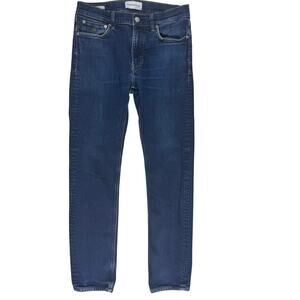 Calvin Klein Slim Jeans Men’s 31 x 30 (Measures) Blue Denim